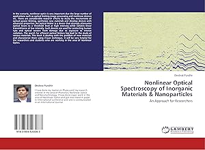 Seller image for Nonlinear Optical Spectroscopy of Inorganic Materials & Nanoparticles for sale by moluna