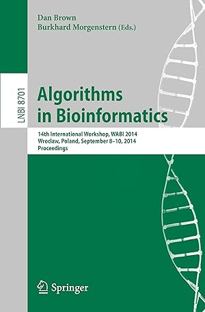 Immagine del venditore per Algorithms in Bioinformatics venduto da moluna