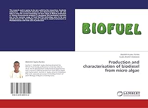 Seller image for Production and characterisation of biodiesel from micro algae for sale by moluna