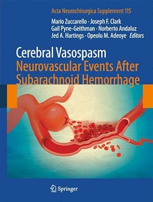 Immagine del venditore per Cerebral Vasospasm: Neurovascular Events After Subarachnoid Hemorrhage venduto da moluna