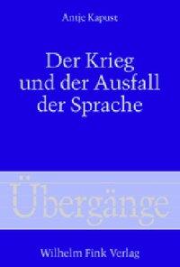 Immagine del venditore per Der Krieg und der Ausfall der Sprache venduto da moluna