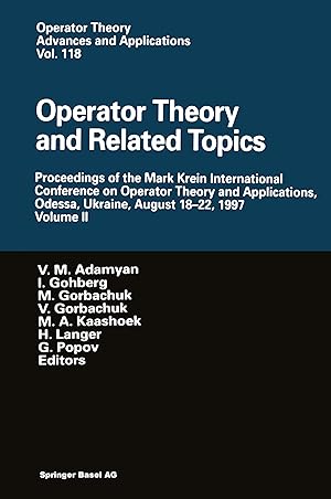 Seller image for Operator Theory and Related Topics for sale by moluna