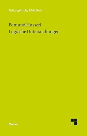 Seller image for Logische Untersuchungen for sale by moluna