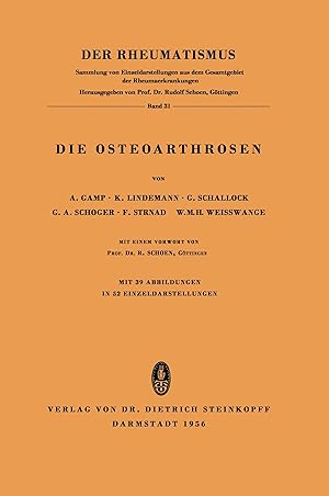 Imagen del vendedor de Die Osteoarthrosen a la venta por moluna