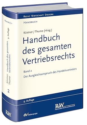 Seller image for Handbuch des gesamten Vertriebsrechts, Band 2: Der Ausgleichsanspruch des Handelsvertreters for sale by moluna