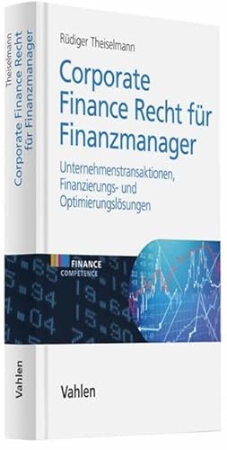 Seller image for Corporate Finance Recht fr Finanzmanager for sale by moluna