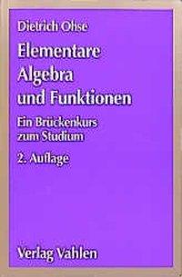 Bild des Verkufers fr Elementare Algebra und Funktionen zum Verkauf von moluna