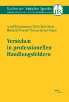 Seller image for Verstehen in professionellen Handlungsfeldern for sale by moluna