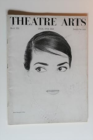 Bild des Verkufers fr Theatre Arts. March, 1959. Vol. XLIII, No. 3. Special Opera Issue. zum Verkauf von Antiquariat Diderot