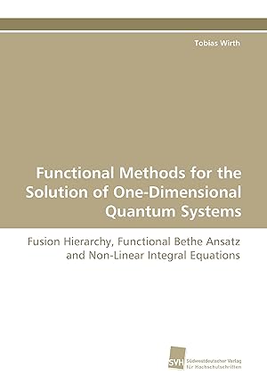 Seller image for Functional Methods for the Solution of One-Dimensional Quantum Systems for sale by moluna