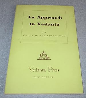 Seller image for An approach To Vedanta (1st print 1963) for sale by Bramble Books