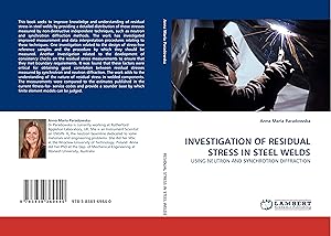 Imagen del vendedor de INVESTIGATION OF RESIDUAL STRESS IN STEEL WELDS a la venta por moluna