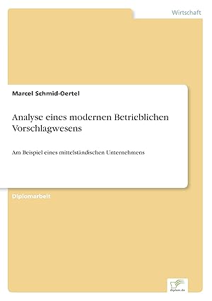 Seller image for Analyse eines modernen Betrieblichen Vorschlagwesens for sale by moluna