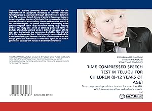 Seller image for TIME COMPRESSED SPEECH TEST IN TELUGU FOR CHILDREN (8-12 YEARS OF AGE) for sale by moluna