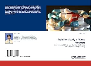 Bild des Verkufers fr Stability Study of Drug Products zum Verkauf von moluna