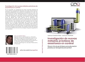 Imagen del vendedor de Investigacin de nuevos mtodos prcticos de enseanza en control a la venta por moluna