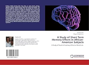 Imagen del vendedor de A Study of Short Term Memory Effects in African-American Subjects a la venta por moluna