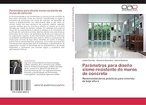 Seller image for Parmetros para diseo sismo-resistente de muros de concreto for sale by moluna