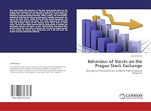 Imagen del vendedor de Behaviour of Stocks on the Prague Stock Exchange a la venta por moluna