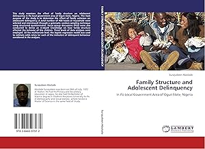 Imagen del vendedor de Family Structure and Adolescent Delinquency a la venta por moluna