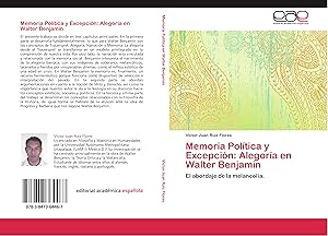 Seller image for Memoria Poltica y Excepcin: Alegora en Walter Benjamin for sale by moluna
