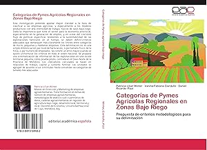 Bild des Verkufers fr Categoras de Pymes Agrcolas Regionales en Zonas Bajo Riego zum Verkauf von moluna
