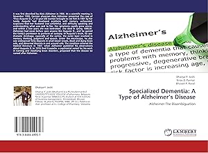 Imagen del vendedor de Specialized Dementia: A Type of Alzheimer s Disease a la venta por moluna