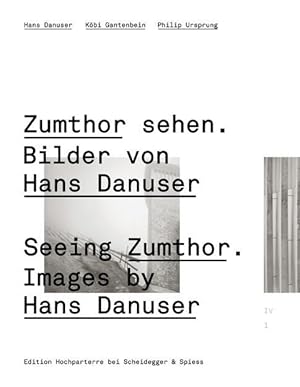 Immagine del venditore per Zumthor sehen. Bilder von Hans Danuser venduto da moluna