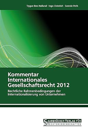 Seller image for Kommentar Internationales Gesellschaftsrecht 2012 for sale by moluna