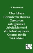 Seller image for ber Johann Heinrich von Thnens Gesetz vom naturgemaessen Arbeitslohne for sale by moluna