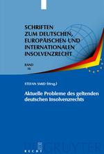 Seller image for Aktuelle Probleme des geltenden deutschen Insolvenzrechts for sale by moluna