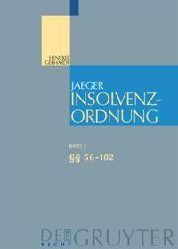 Bild des Verkufers fr Insolvenzordnung.  56-102 zum Verkauf von moluna