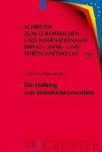 Seller image for Die Haftung von Emissionskonsortien for sale by moluna