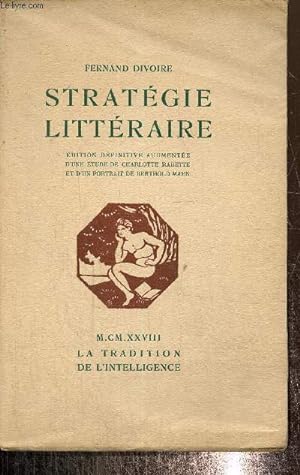 Bild des Verkufers fr Stratgie littraire zum Verkauf von Le-Livre