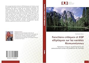 Image du vendeur pour Fonctions critiques et EDP elliptiques sur les varits Riemanniennes mis en vente par moluna