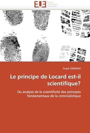 Seller image for Le principe de Locard est-il scientifique? for sale by moluna