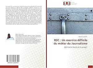 Image du vendeur pour RDC : Un exercice difficile du mtier du Journalisme mis en vente par moluna