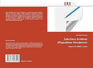 Immagine del venditore per Solutions Entires d Equations Hessiennes venduto da moluna