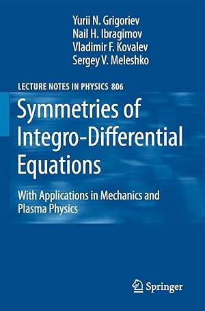 Seller image for Symmetries of Integro-Differential Equations for sale by moluna