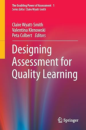 Bild des Verkufers fr Designing Assessment for Quality Learning zum Verkauf von moluna