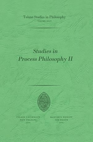 Bild des Verkufers fr Studies in Process Philosophy II zum Verkauf von moluna