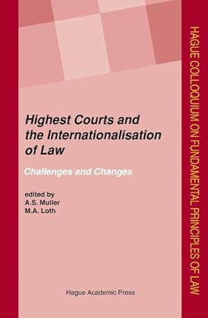 Bild des Verkufers fr Highest Courts and the Internationalisation of Law zum Verkauf von moluna