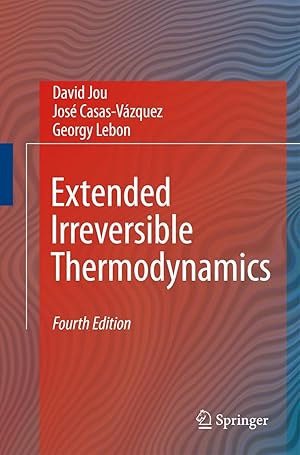 Image du vendeur pour Extended Irreversible Thermodynamics mis en vente par moluna