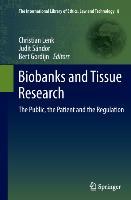 Bild des Verkufers fr Biobanks and Tissue Research zum Verkauf von moluna