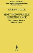 Seller image for Most Honourable Remembrance for sale by moluna