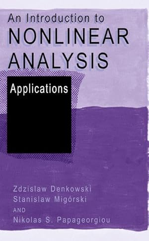 Imagen del vendedor de An Introduction to Nonlinear Analysis: Applications a la venta por moluna