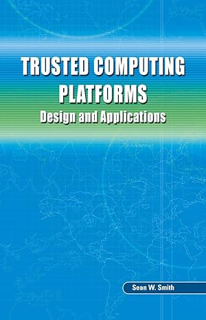 Imagen del vendedor de Trusted Computing Platforms a la venta por moluna