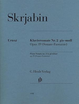 Image du vendeur pour Klaviersonate Nr. 2 gis-moll op. 19 (Sonate-Fantaisie) mis en vente par moluna