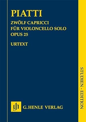 Seller image for Zwoelf Capricci op. 25 fr Violoncello solo for sale by moluna