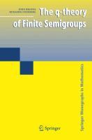 Bild des Verkufers fr The q-theory of Finite Semigroups zum Verkauf von moluna